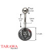 Piercing nombril logo Reaper - Tarawa.com