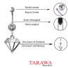 Piercing nombril pendentif Diamant - Tarawa.com