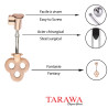 Piercing nombril Clef or rose - Tarawa.com