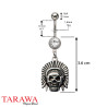 Piercing nombril Skull indien - Piercing Tarawa.com