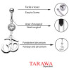 Piercing nombril pendentif OM bouddhiste - Piercing Tarawa.com