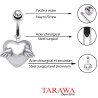 Piercing nombril coeur aile d'Ange - Tarawa.com