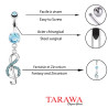 Piercing nombril cléf de Sol strass - Tarawa.com