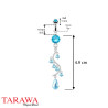 Piercing nombril chandelier Bleu  - Tarawa piercing
