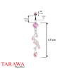 Piercing nombril chandelier rose  - Tarawa piercing