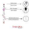 Piercing nombril chandelier rose  - Tarawa piercing