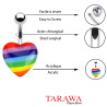 Piercing nombril Coeur Gay Pride - Tarawa.com