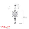 Piercing nombril fleur argent pendant - Tarawa.com