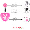 Piercing nombril playboy Coeur Rose- Tarawa.com