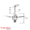 Piercing nombril Tête de mort Pirate - Tarawa.com