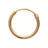 Créole plaqué or minimaliste 12 mm – L’essentiel chic au quotidien - vendue à l’unité