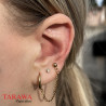 Composition lobes d'oreille doré