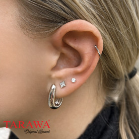 Composition argenté strass