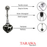 Piercing nombril coeur Acier chirurgical- Piercing Tarawa.com