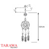 Piercing nombril attrape-rêve indien doucle cristal - Piercing Tarawa.com