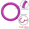 Piercing anneau clipper violet 1,6 mm
