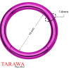 Piercing anneau clipper violet 1,6 mm