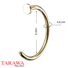Piercing nez anneau ouvert doré – tige 0,8 mm