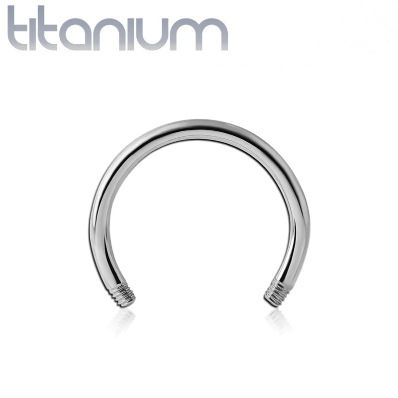 Barre courbée en titane 1,2 mm pour composer ton piercing