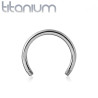 Barre courbée en titane 1,2 mm pour composer ton piercing