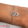 Bracelet en Argent 925 Attrape rêve 18cm