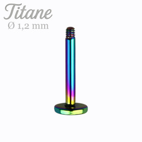 barre labret en titane...