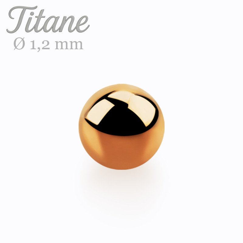 bille de piercing en titane or rose 1,2 mm — l’embout élégant et polyvalent pour sublimer ton bijou