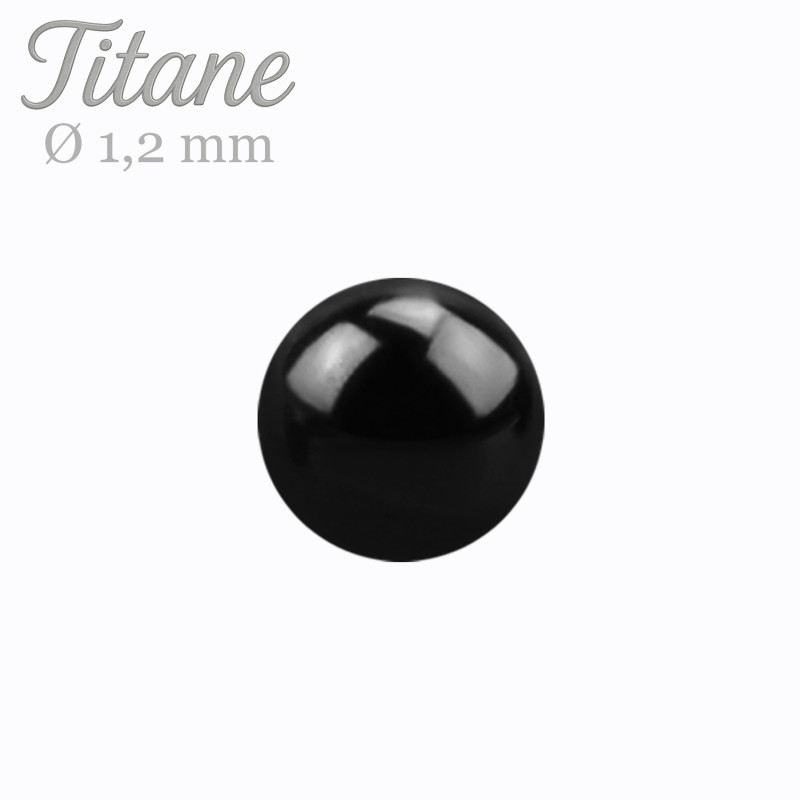 Bille de piercing diamètre 1.2 mm titane couleur acier - Tarawa piercing
