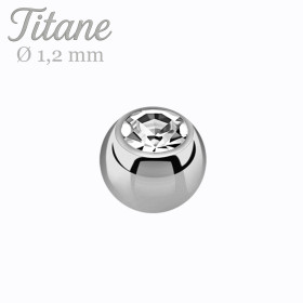 Bille de piercing 1,2 mm en...