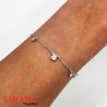 Bracelet Charms Cubes en Argent 925
