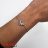 Bracelet Couronne de Zircons en Argent 925