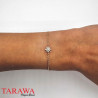 Bracelet chaîne étoile en plaqué or avec zirconium – Tarawa
