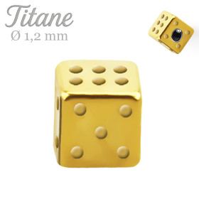 embout dé doré en titane...