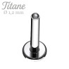 Barre labret en titane américain