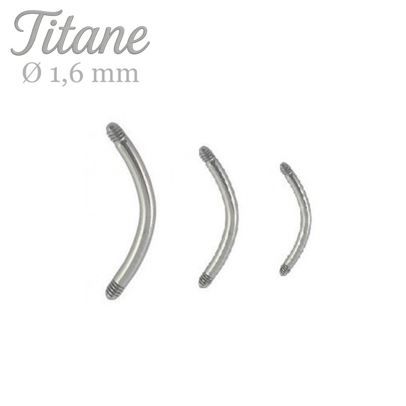 Barre de piercing nombril titane