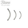 Barre de piercing nombril titane