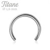 Barre courbée en titane 1,2 mm pour composer ton piercing