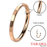 Piercing anneau or rose facette pour piercing oreille - Tarawa.com