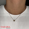 Collier plaqué or étoile simple