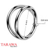 Piercing Anneau Double en Titane 0.8mm – Élégance et Minimalisme
