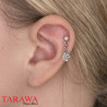 Piercing tragus cristal forme coeur - Tarawa piercing
