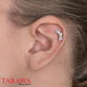Piercing labret marquise en titane