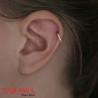 Anneau piercing oreille titane or rose haute qualité sur Tarawa.com