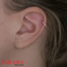 Piercing anneau or rose facette pour piercing oreille - Tarawa.com
