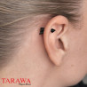 Piercing oreille flèche acier noir
