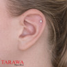 Labret acier noir strass carré en vente sur Tarawa.com