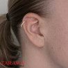 Piercing anneau avec strass cartilage, daith rook et autre