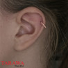 Vente d'anneau de piercing or rose avec opale - Tarawa.com