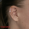 Piercing Oreille cartilage et tragus triple cristal - Tarawa piercing oreille