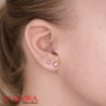 Piercing oreilles opale rose